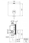 STEINBERG - 230 Sprchová baterie pod omítku, chrom 230 2243 3