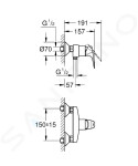 GROHE - Start Flow Sprchová baterie, chrom 23771000