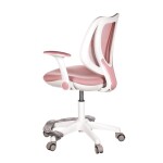 Dětská židle, výškově nastavitelná, růžová síťovina, KA-C806 PINK