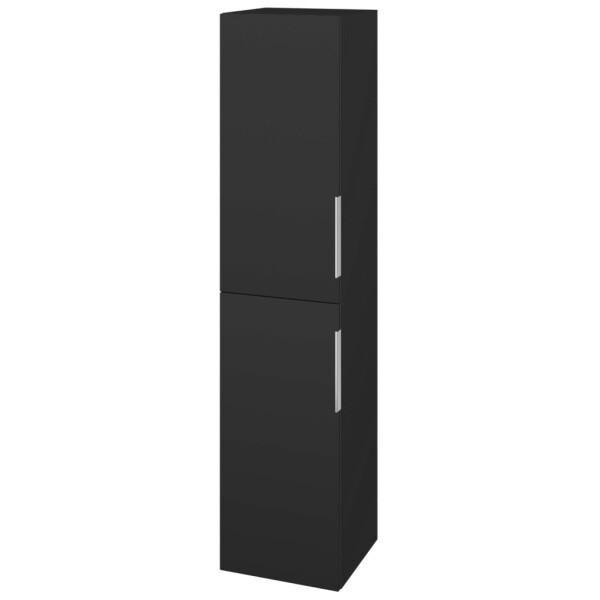 Dřevojas - Vysoká skříň s košem na prádlo DOS SVD2K 35 - N03 Graphite / Úchytka T05 / N03 Graphite / Pravé 210939FP