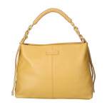 Luxusní dámská koženková kabelka do ruky MaxFly Bodi, žlutá