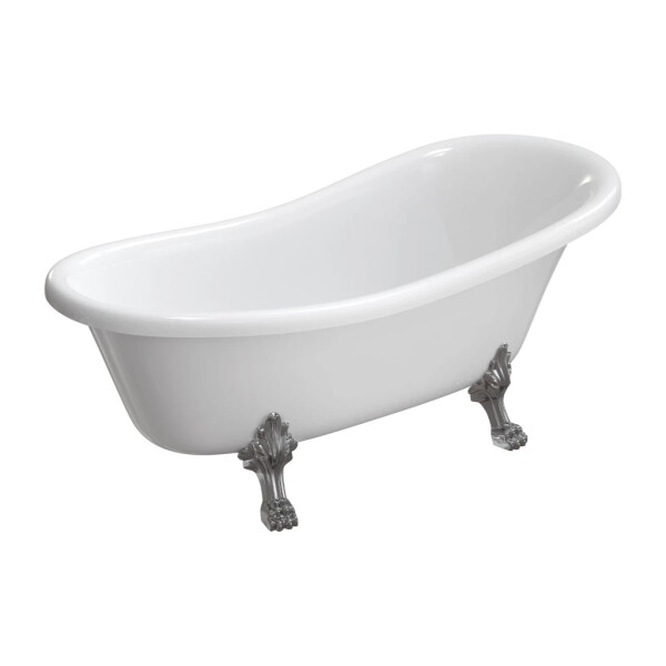 OMNIRES - ATENA COMFORT M+ volně stojící vana, 168 x 76 cm, bílý lesk ATENA168BP