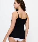 SENSE OF COTTON - Bezešvý přiléhavý top s úzkými ramínky Triumph BLACK 44