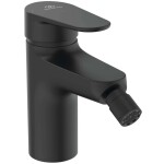IDEAL STANDARD - ALU+ Bidetová baterie s výpustí Click-Clack, BlueStart, hedvábná černá BE132XG