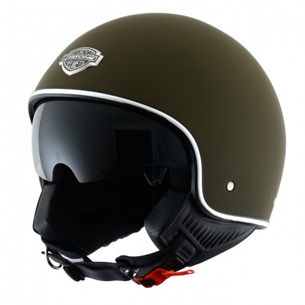 Moto přilba Astone Minijet S 66 army matná - L