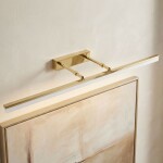 Koupelnové nástěnné LED svítidlo APP1874-1W 80cm GOLD OSW-66029