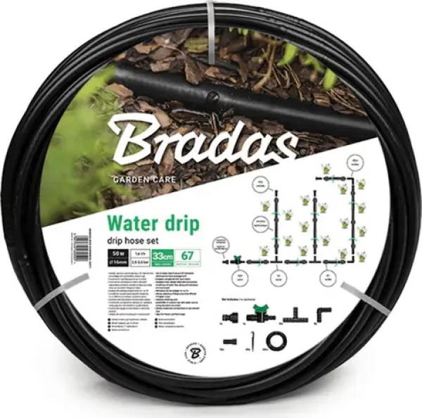 Bradas Zavlažovací sada s hadicí 50m WATER DRIP BR-DSWWM50-SET1