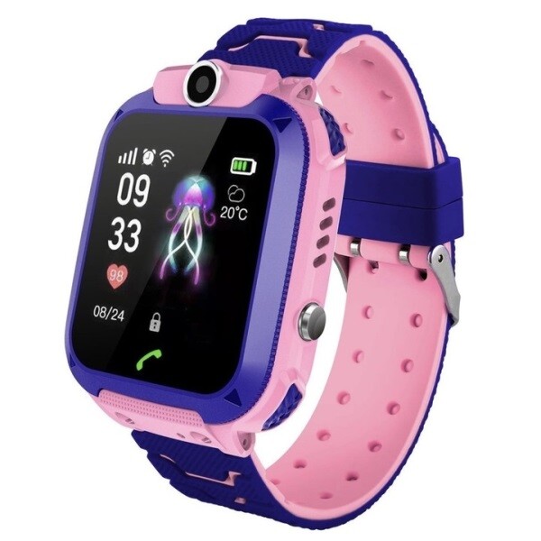 Izoxis Hodinky dětské Smart watch Q12 růžové LBS lokátor
