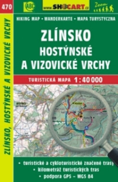 Zlínsko, Hostýnské Vizovické vrchy 1:40 000