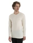 Pánské merino tričko s dlouhým rukávem ICEBREAKER Mens 200 Oasis LS Crewe, Undyed velikost: XL