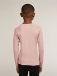 Dětské merino triko dlouhý rukáv ICEBREAKER Kids 200 Oasis LS Crewe, Pink Quartz velikost: 10