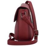 Módní dámská crossbody kabelka Delami Little Mia, vínová