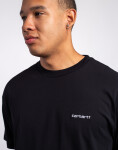 Tričko Carhartt WIP S/S Script Embroidery T-Shirt Black / White