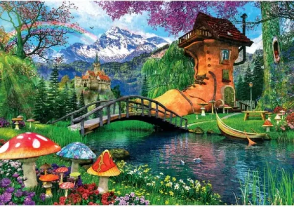 Clementoni 35596 Puzzle Domov ve staré botě 500 dílků