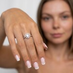 ELENYS Valentina stříbrný rhodiovaný prsten se zirkony srdce 925 Velikost: 5 (EU: 49-50)