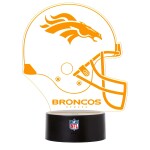 Cedule Denver Broncos NFL Helmet LED-Leuchtschild