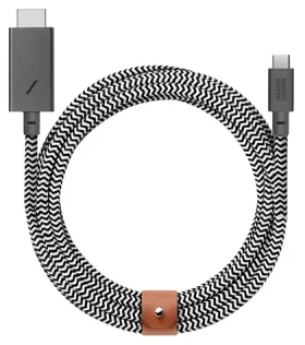 Native Union Belt Cable USB-C - HDMI 3m Zebra / Kabel (BELT-C-HDMI-ZEB-3)