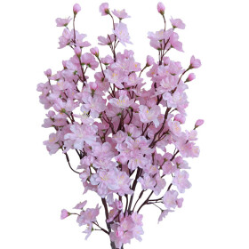 Svazek větviček TŘEŠEŇ růžová 78 cm, 3 ks