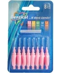 Denticol P01 0,6 mm / Mezizubní kartáček s plochou rukojetí / 8+8 ks (8595689805869)