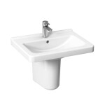 JIKA - Cubito Umyvadlo 55x42 cm, s přepadem, s otvorem pro baterii, bílá H8104220001041