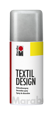 Barva na textil ve spreji Marabu Textil Design spray 150 ml - stříbrná 782