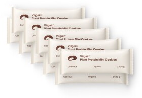 Vilgain Plant Protein Mini Cookies BIO – 10× kokos 50 g (2 x 25 g)