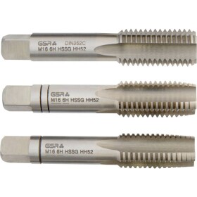 GSR B00105270 ruční závitník metrický M16 DIN 352 HSS 3 ks