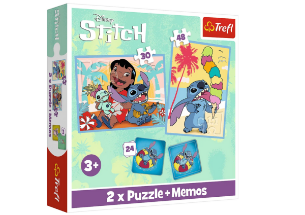 Mamido Puzzle a Pexeso Lilo a Stitch 2v1 Trefl