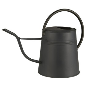 Ib Laursen Kovová konev na zalévání Matt Black 2,3 l, černá barva, kov