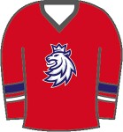 STŘÍDA SPORT Odznak dres Lev červený