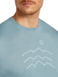 ICEBREAKER Mens Mer 125 Cool-Lite Sphere SS Tee Across, Flint Blue velikost: XL