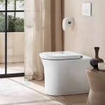 DURAVIT - White Tulip Stojící WC, zadní odpad, Rimless, s WonderGliss, bílá 20010900001