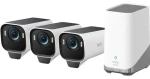 Anker eufy S3 Pro bílá / Venkovní IP kamera se solárním nabíjením / 3x kamera + jednotka HomeBase 3 / 4K (T88933W1)