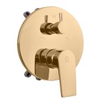 RAV Slezák - COLORADO - Vanová/Sprchová baterie podomítková 2-cestná s tělesem a s boxem, Zlatá - lesklá CO185BOXZ CO185BOXZ