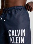 Pánské střední plavecké šortky se stahovací šňůrkou KM0KM00794 XNE tm. modrá Calvin Klein