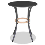 Zahradní set 1+2, stůl 60x60, židle umělý ratan barva přírodní, kov antracit