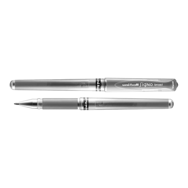 Uni Signo Broad UM-153 gelový roller stříbrný 1,0 mm