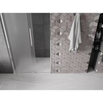 MEXEN/S - Velar L posuvné sprchové dveře 90, dekor, chrom 871-090-003-31-01