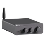 Fosi Audio BT20A Pro-48V šedá / Stereo zesilovač / 300W / RCA / Repro OUT / Pre-OUT / Bluetooth 5.0 (6976136960003)