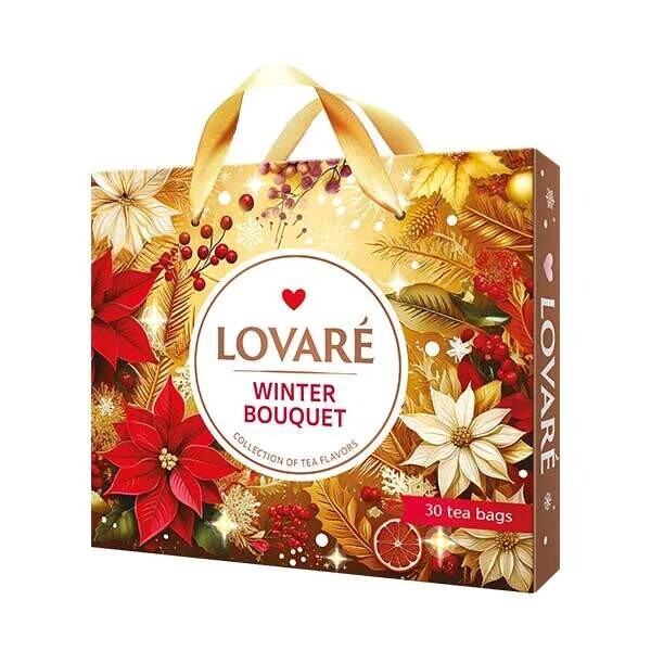 LOVARÉ WINTER Bouquet zlatá, kolekce čajů (30 sáčků)