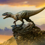 Nástěnný poznámkový kalendář 2026 NOTIQUE - Dinosauři, 30 x 30 cm