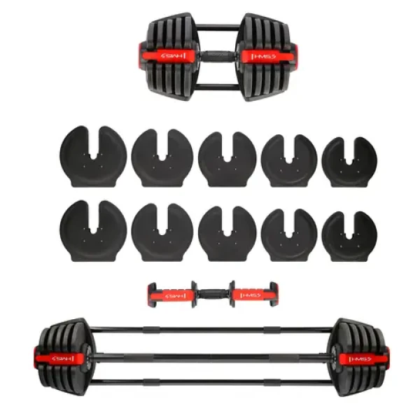 HMS Jednoruční / obouruční variabilní činka SGR40 PRO SET 2v1 40 kg (17-57-072)