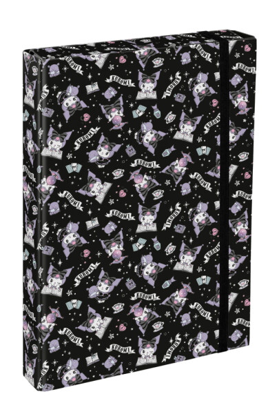 Desky na školní sešity A4 Jumbo Kuromi Black