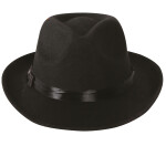 Gangsterský klobouk černý pro dospělé
