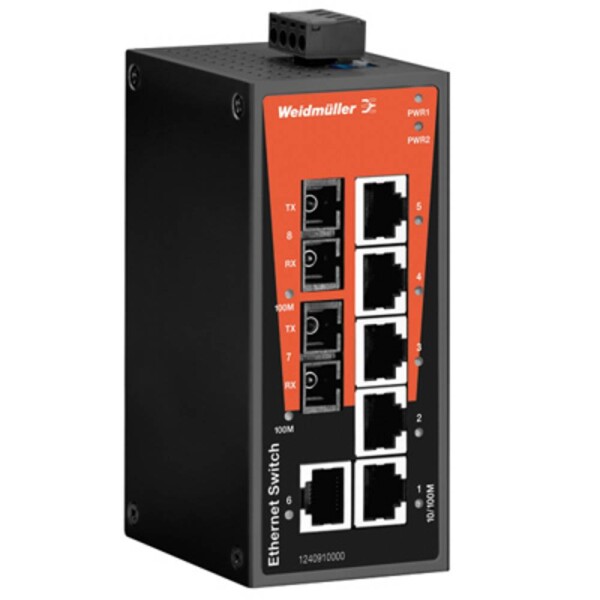 Weidmüller 1240910000 IE-SW-BL08-6TX-2SC průmyslový ethernetový switch