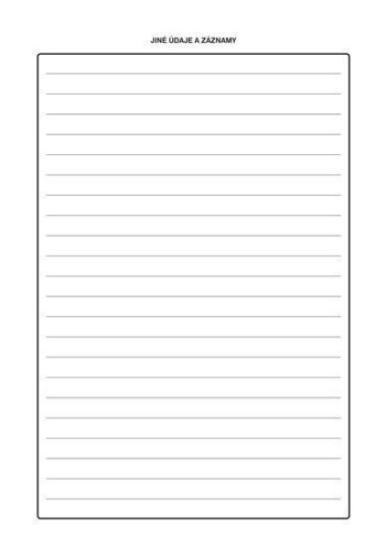 Záznamník ruční motorové pily, A4, 26 listů