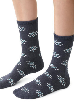 Dámské froté ponožky 123 DENIM MÉLANGE 35-37