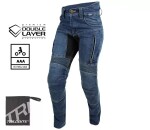 Dámské kalhoty Trilobite Parado doublelayer Aaa slim fit jeans blue level 2 (Prodloužené) - 30 / modrá