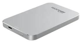 RealPower PB-5000 MAG stříbrná / Powerbanka MagSafe / 5000 mAh / Bezdrátové nabíjení 15 W / USB-C (414905)