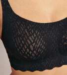 Dámská podprsenka ZERO Feel Bliss Top - BLACK - černá 0004 - SLOGGI BLACK XL